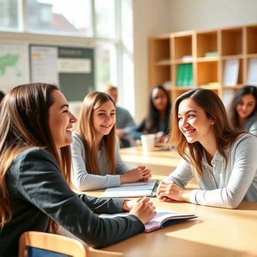 Estudiantes principiantes aprendiendo francés en un curso de Global Lingua